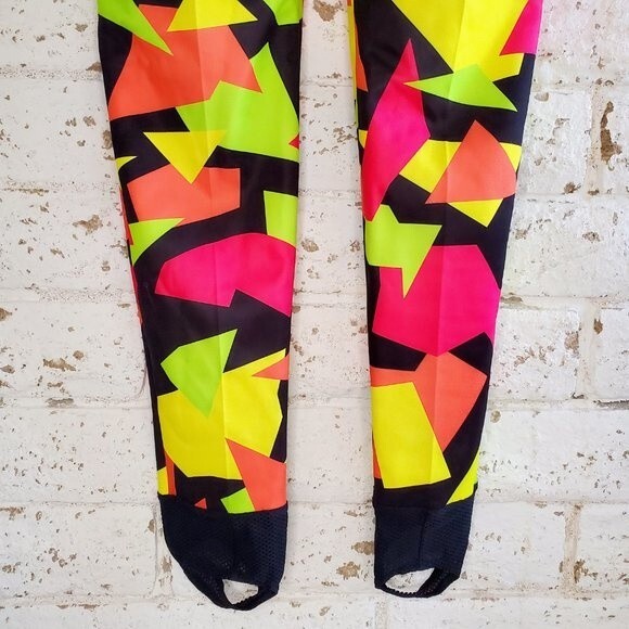Shinesty Romania Women's Ski Pants 80s 90s Geometric Print Snow Winter Sz Small - Picture 7 of 15